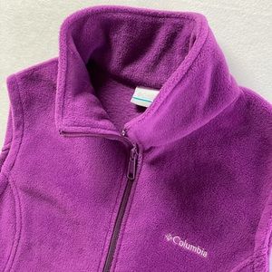 Women’s Columbia Purple Fleece Zip Vest